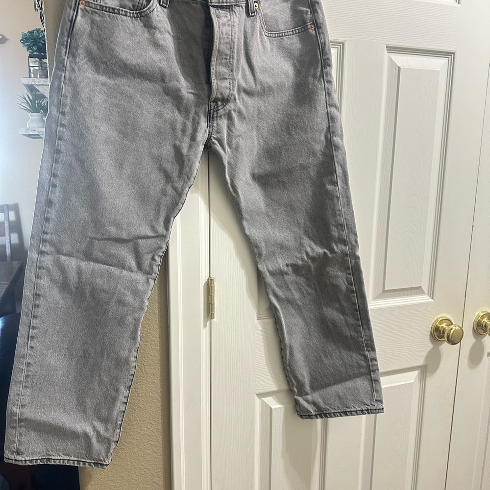 Levi's light  Gray button fly Straight Jeans Classic Fit